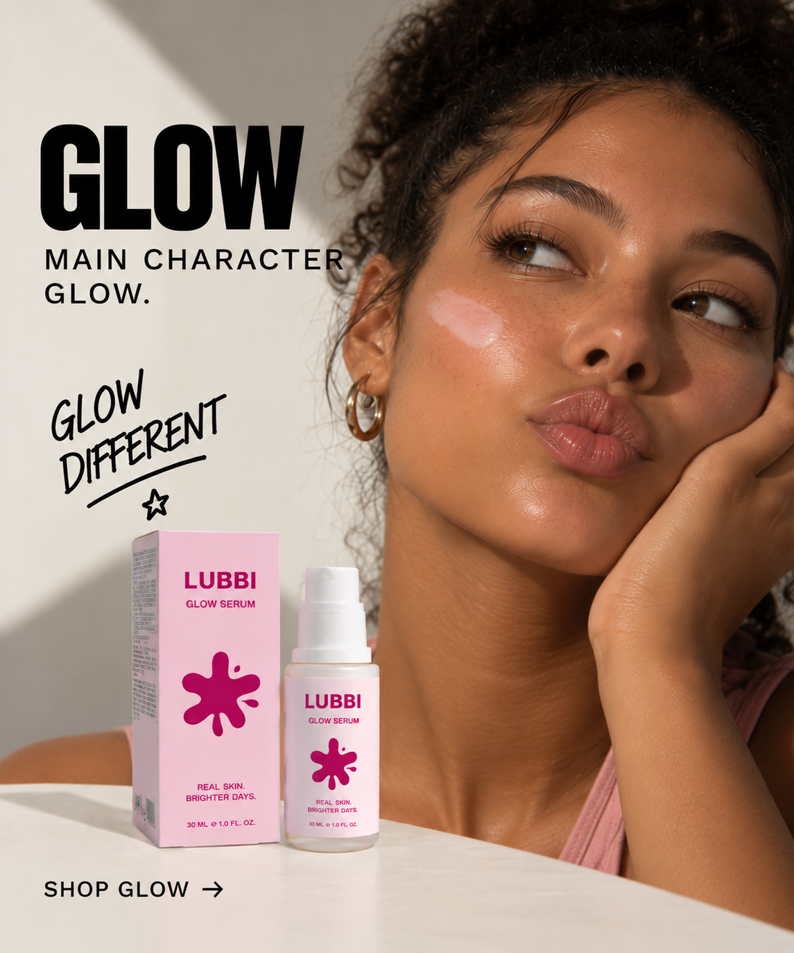 GLOW — Main character glow.